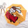 1pc Cute Bunny Flight Automatic Open/Close Umbrella - Compact Travel Umbrella, 8-Rib Heavy-Duty Construction, Ideal Gift, Outdoor Accessory,