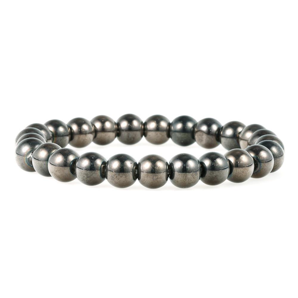 European American Cool Style Moonstone Gradient Bead Elastic Bracelet, Stackable for a High-End Daily Look