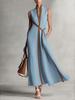 Fashion New Style Multicolor Sleeveless Waist Dress