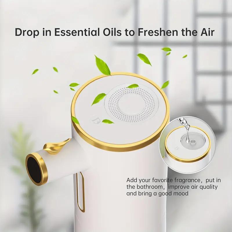 Smart 300ml/10.14OZ Automatic Soap Dispenser - Touchless Foaming Hand Soap Dispenser for Bathroom - 3 Levels Adjustable Foam, USB C Rechargeable