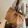 Large capacity retro suede tote bag women's 2025 new casual fashion shoulder bag niche versatile underarm bag