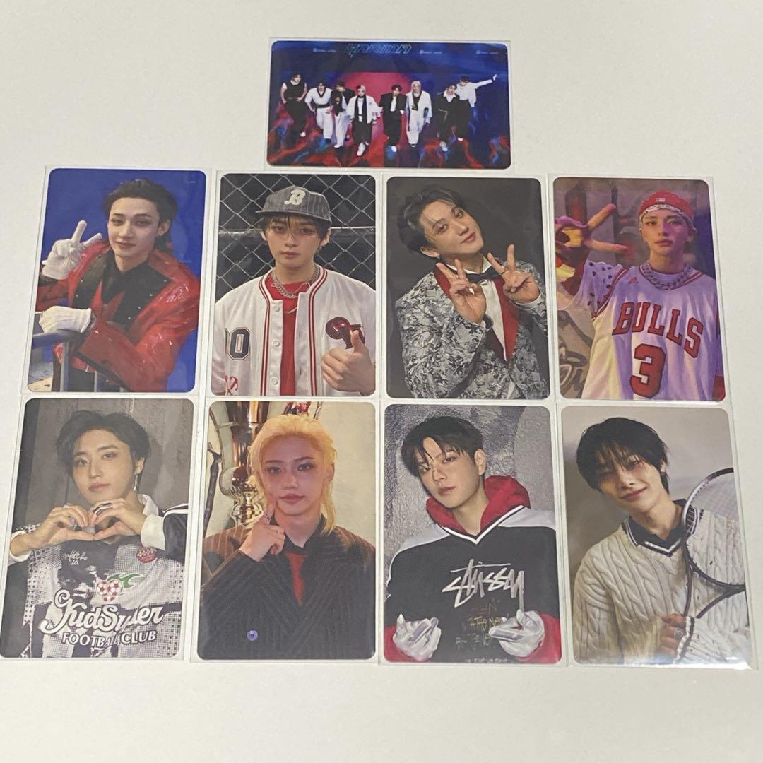 

[USED] Anonymous Shipping Official HMV Rakidro B Complete 9-Piece Set Stray Kids KARMA