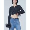 Design Fashionable Exposed Navel Can Be Used Inside Knitting Cardigan