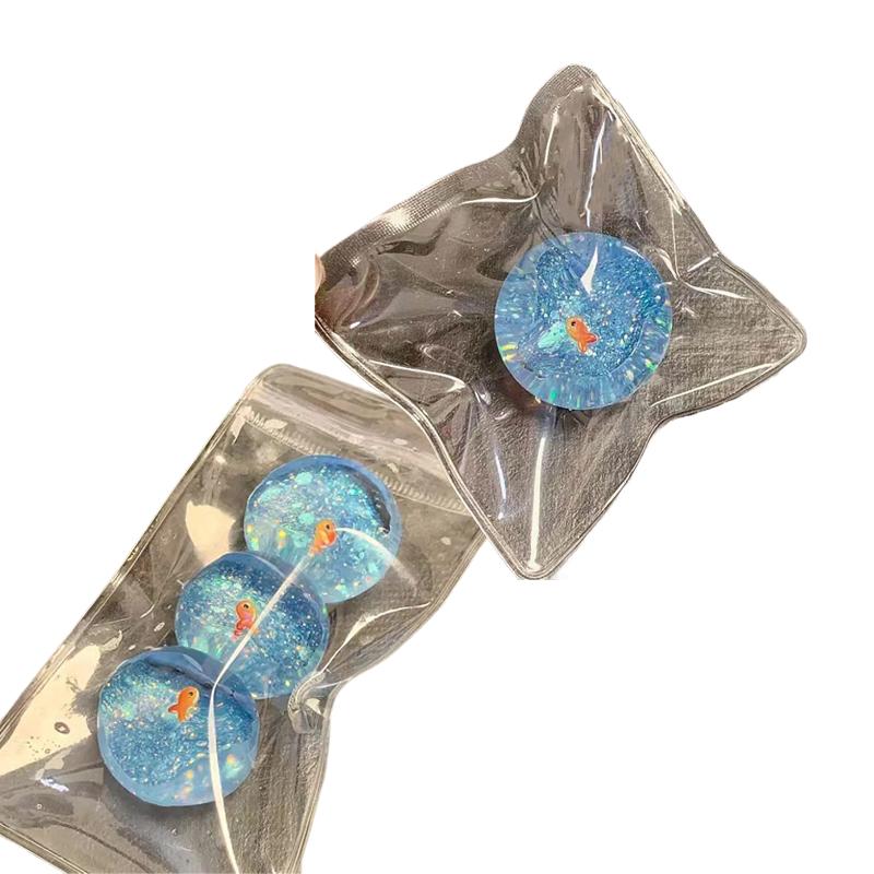 Ozean Planet Squishy Fidget Spielzeug Weich Niedlich Kleiner Goldfisch Knet-Entspannungsspielzeug Planet Paillette Anti-Stress-Spielzeug Geschenk Geschenke