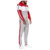Men's fashion leisure color Patchwork sports fitness Hoodies pants suit