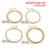 Multilayer Gold Metal Anklet Set Women's Vintage Barefoot Sandals Summer Bracelets Girls Glamour Jewelry