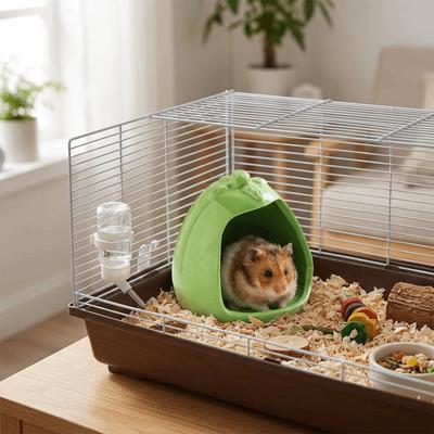 Pilzförmiges Keramik-Hamsterversteck, Knabbersicher, Hamster-Kühlhaus für Schildkröte, Igel