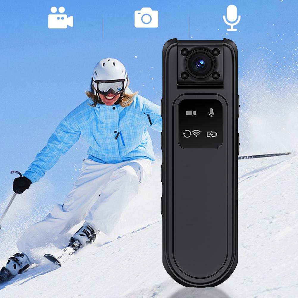HD WiFi Camera, Night Vision Bodycam, Outdoor Sports Camera, Webcam, Rotatable Bicycle Video Recorder