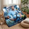 Erling Haaland Soft Flannel Fleece Blanket Lightweight Cozy Warm Throw Blanket For Sofa Bed Home Decor