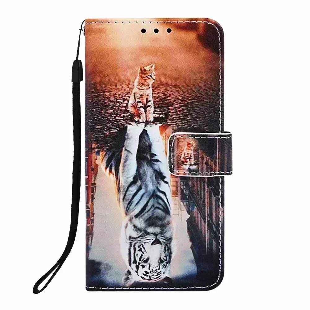Cute Painted PU Leather Flip Case on For Xiaomi 13T 12T 11T 11 Lite 5G NE Civi 3 2 1S 11 Ultra Poco C40 Wallet Stand Book Cover