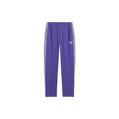 Li-Ning Fashion Series Side Stripe Straight Long Knit Sports Pants Unisex Bottoms Purple AKLS869-3