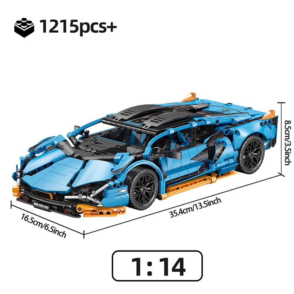 Technisches Rennsportauto 1280PCS Modellbausteine Stadt Mechanisches Geschwindigkeitsfahrzeug Supersportwagen Ziegel Puzzle Spielzeug Kinder Erwachsene Geschenk