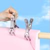 5Pcs Non-Slip Windproof Stainless Steel Laundry Clips Durable for Socks Towels Home Bathroom Balcony Use