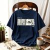 Anime Girl Eyes Unisexga Panel Graphic T Shirt Japanese Aesthetic Cartoon Print Unisex Harajuku Otaku Casual Cotton Anime Fan Tees