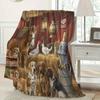 Farm Animal Print Blanket , Warm and Comfortable Throw Blanket Sofa Bed Sofa Camping Trip, the Best Gift.