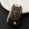 Car Key Case for Chevy Cruze Malibu Equinox Trax Buick Regal Encore Opel Astra Universal Leather Key Holder