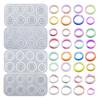 Resin Ring Molds Silicone Ring Molds Assorted Sizes Ring Casting Mold Cat Ears/Circle Jewelry Molds for Pendant Earrings