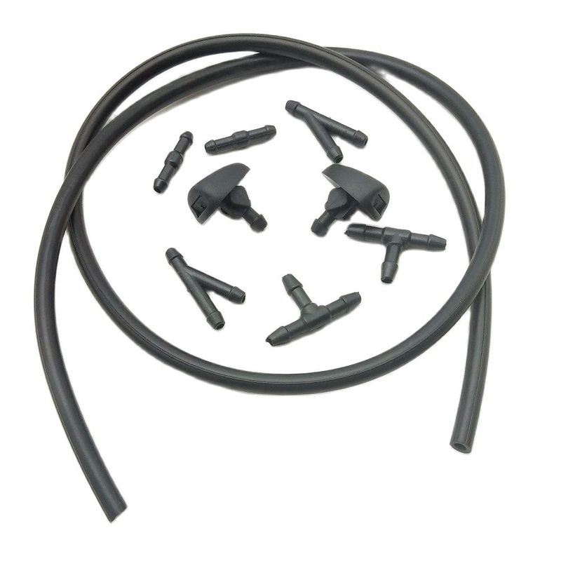 Car styling 2 x car auto windshield nozzle glass water jets car front hood hood wiper Washer spray for Peugeot 307