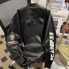 Men's Retro Motorcycle PU Leather Jacket - Spring/Autumn Aviator Racing Style