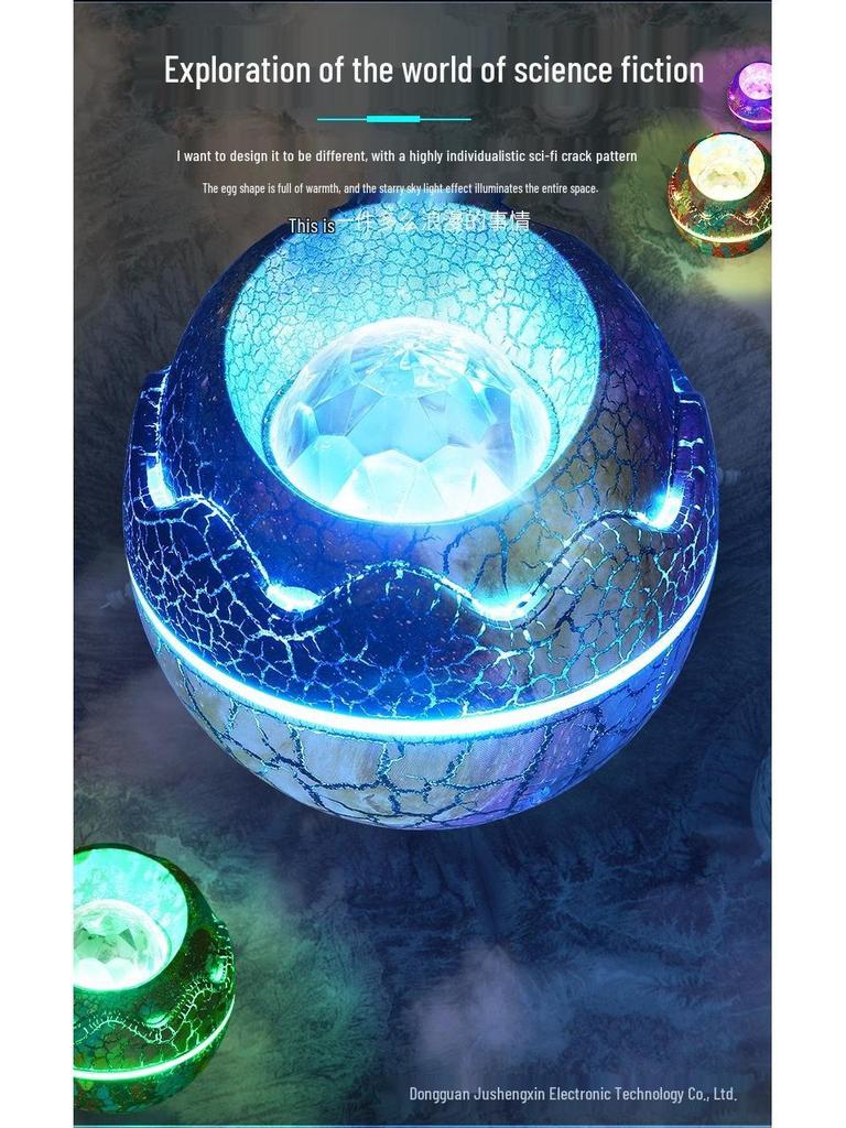 Dinosaur Egg Starry Sky Galaxy Projector with Bluetooth Music and Nebula Effects - Perfect Children's Gift