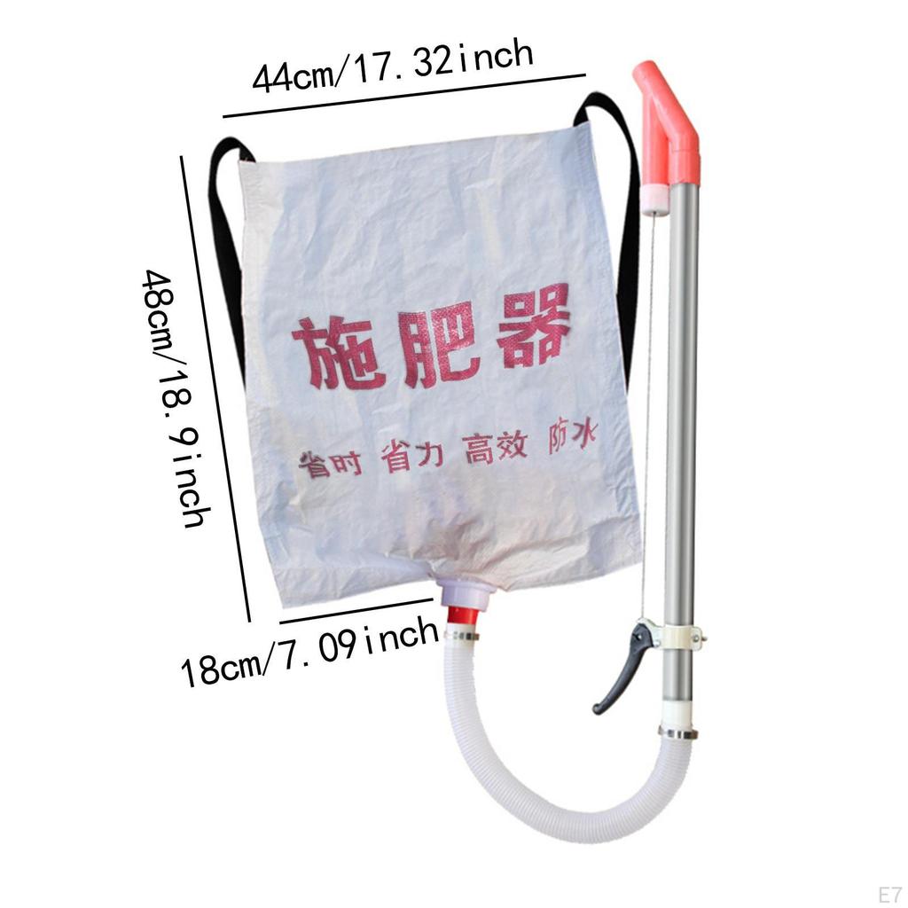 Back Carrying Woven Bag Manual Spreader 10 Kg Capacity for Agricultural Use Sturdy Multipurpose