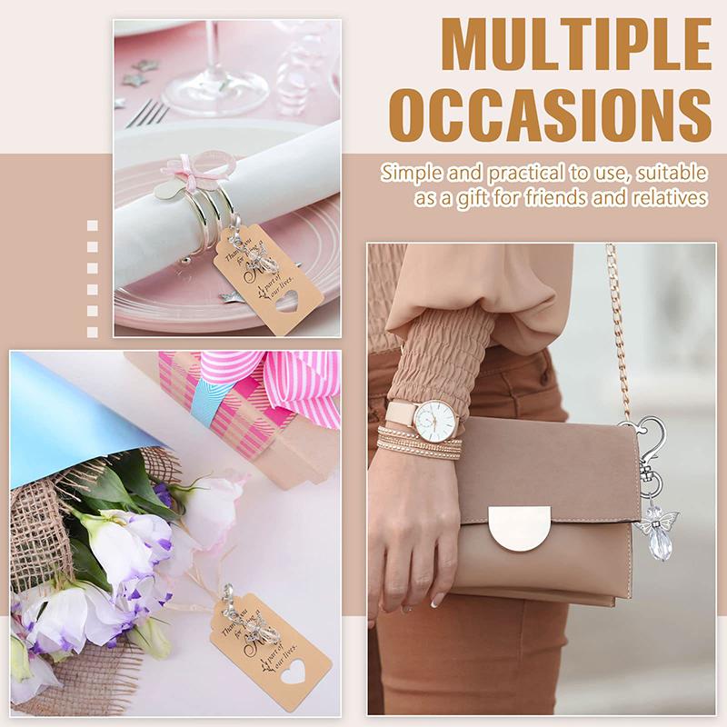 24 Pieces Angel Keychains Favor Baptism Party Favors Baptism Boxes White Organza Bags With Tags