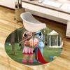 1pc In the Night Garden characters Round carpet, Made of Polyester,Perfect for Decorating Office Chairs, Living Rooms,Vibrant Decorative Rug