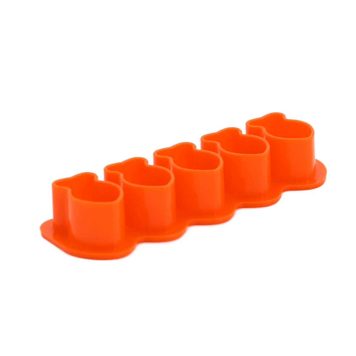 

New Mini Goldfish Biscuit Baking Mold Fish Shape Snack Baking Mold Fish Shape Biscuit Cutter 5-grid orange-red оранжево-красный