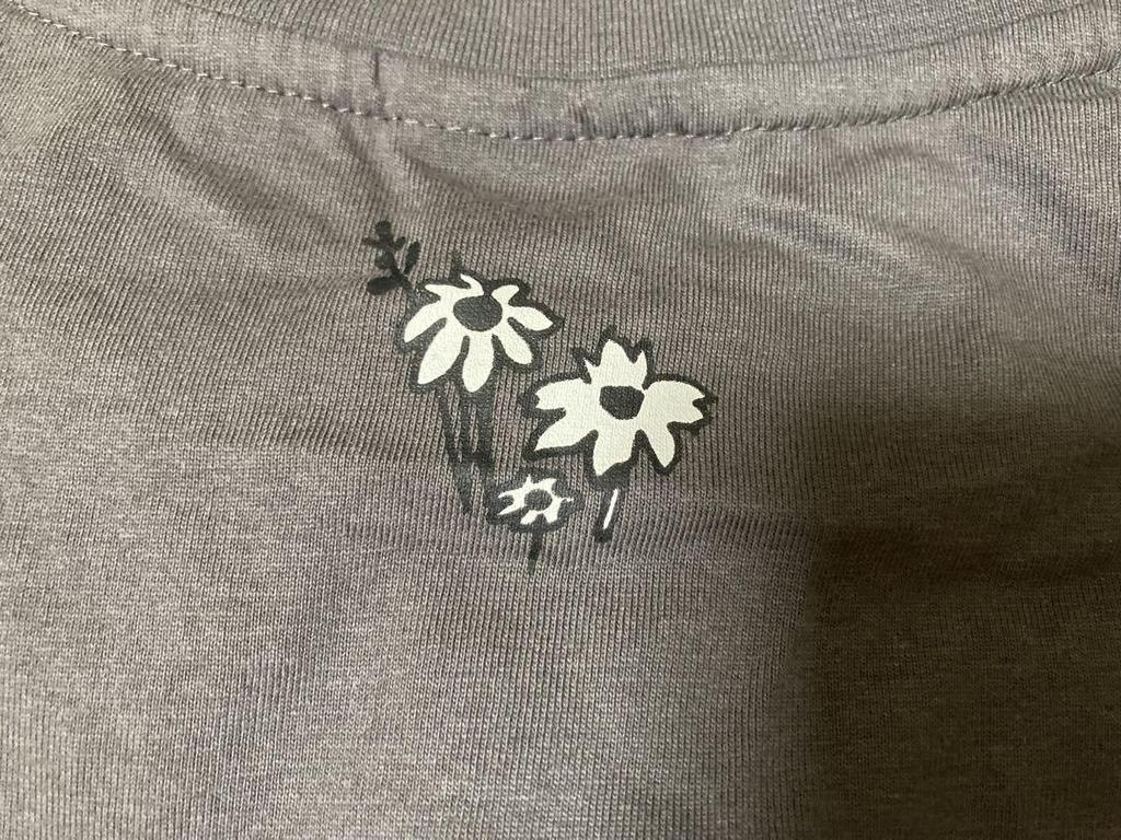 [USED] Moomin Little My T-shirt, short sleeve, size L, flower top, Little My, Nordic style