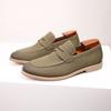 Marca de Moda Hombre Zapatos de Ante de Piel de Vaca Mocasines Slip on Formal Zapatos de Vestir para Hombre Boda Oficina Zapatos Casuales