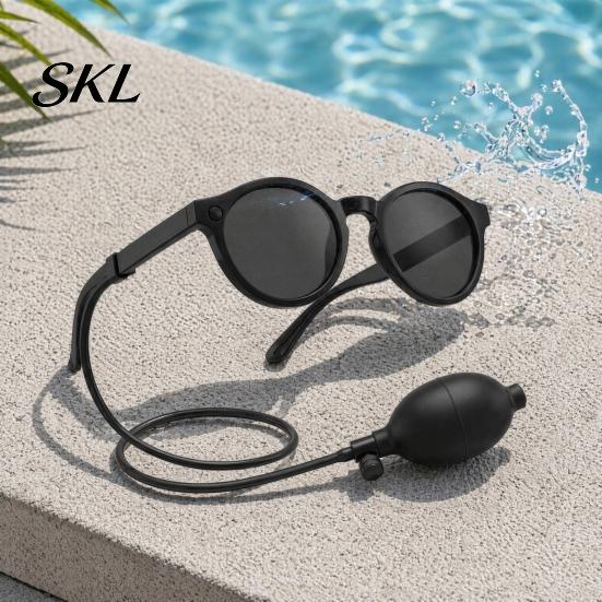 Classic Round-frame Sunglasses Prank Water Glasses, Novelty Squirting Sunglasses, Round Party with Hidden Spray, Fun Toy for Parties Glasses