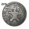 1/2/3/5/10Pcs Challenge Coin Carved Pattern Retro Silver Coin Unique Office Desk Accessory Commemorative Gift
