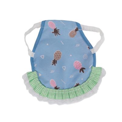 Hen Saddle Cute Protective Colorful Pet Chicken Apron with Elastic Straps for PoultryBlue Pineapple