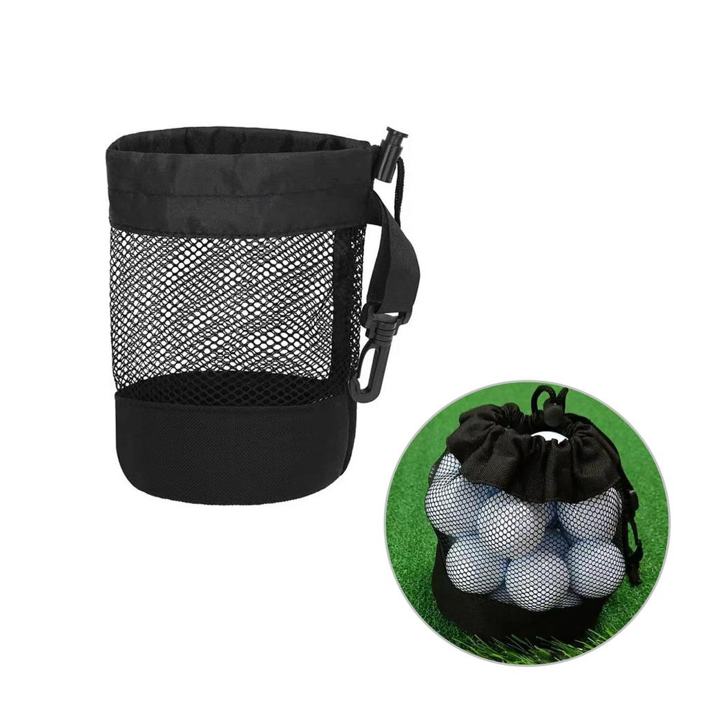 PAVIKE Golfball-Aufbewahrungstasche für 20 Golfbälle, Golfballetui, Golfballtasche, Golfnetztasche, Golfzubehör, schnelltrocknend, große Kapazität für