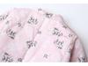 2024 Winter Women's European Style V-Neck Print Flare Sleeve Cotton-Padded Jacket