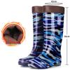 DAXTE Men's Fleece-Lined Safety Rain Boots