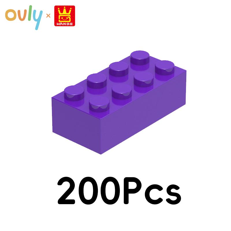 WANGE 4*2 Building Blocks 35/200Pcs Small Compatible Bricks 8-Hole High Elements Accessories MOC DIY Bulk Wholesale Kids Toy No.3001