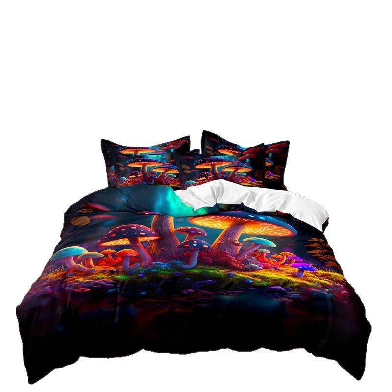 Fashion Technology Printing, 3D Digital Printing, Bedding, Duvet Covers, Pillowcases, Three-piece Sets
