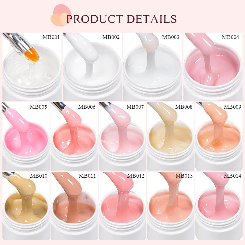 Nagelverlängerungsgel Builder Gel Schnellhärtendes Schmerzloses Nagelgel für Verlängerung Klares Acrylgel 30ml