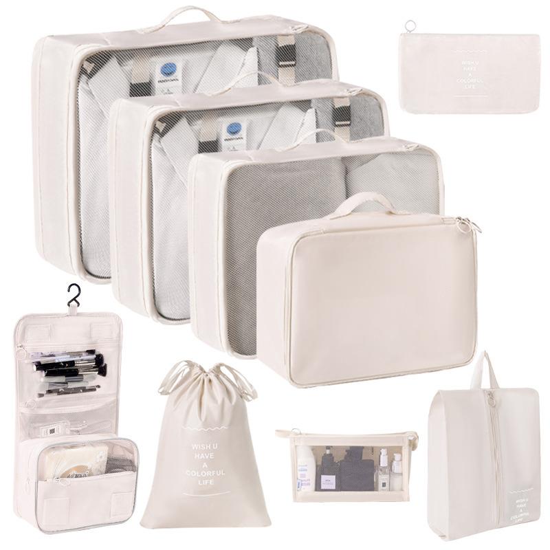 Travel Storage Organizer Set Portable Luggage Clothes Packing Cubes Large Capacity Travel Bag Suitcase Clothing Organizer Pouch