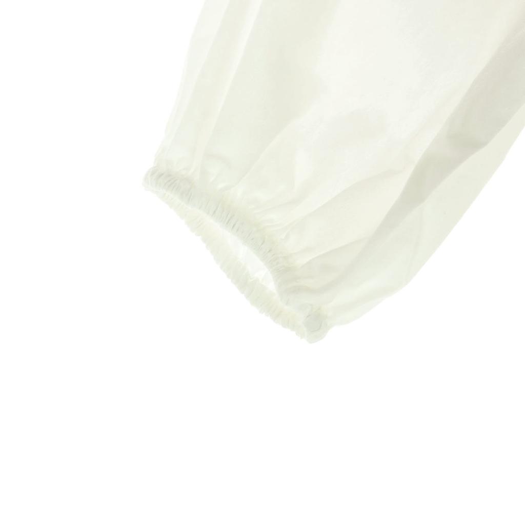 unused ZARA Short sleeve Embroidered collar Knee-length dress 13-14 white Women Used