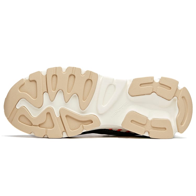 ANTA Millennium Glacier Casual Shoes Women's Low Top Ivory White/Shade 1 Gray/Black 122028899-4