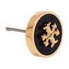 Tory Burch Messing-Ohrringe mit Logo-Verzierung Unisex-Ohrringe Schwarz 90547-720