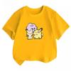 Potdemiel Summer New Pikachu Children's T-Shirt, Comfortable and Breathable, Suitable for Both Boys and Girls.