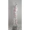 Printed Square Neck A-line Dress Women's Temperament Sexy Backless Slit Tied Dress Spring 2025