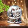 Soporte de Adorno de Bola de Nieve Acrílica para Regalos Navideños