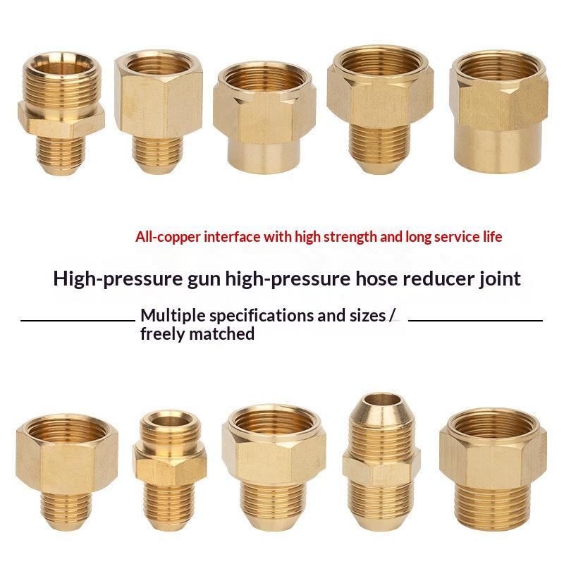 Brass Hose Barb Connector Male to Female Adapter Durable Pipe Fitting for Water Gas Air Tubing Applications