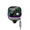 GZ11 65W PD Fast Charging Car Charger with Retractable Type C Cable Voltage Display Bluetooth-Compatible MP3 Player