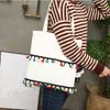 Color Tassel Canvas Bag Fashion One Shoulder Shopping Bag