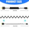 Adjustable 8K UHD2.1 Version Cord Spring Design Cable Wire Aluminum Foil Shielding for for Laptops Monitors